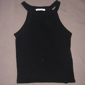 Black halter tank